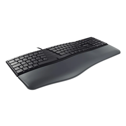 Cherry JK-4500EU-2 Tastatura KC 4500 ERGO, USB, Negru, USB, US Intl, Euro Symbol, 4025112093920