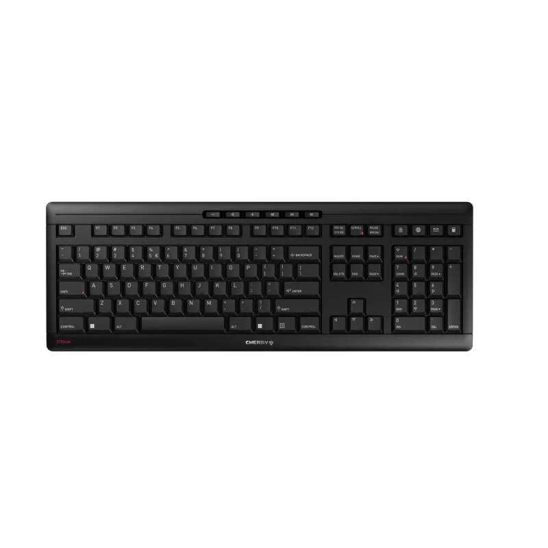 Cherry JK-8550EU-2 Stream Tastatură wireless USB, US Intl, Euro Symbol, 4025112096983