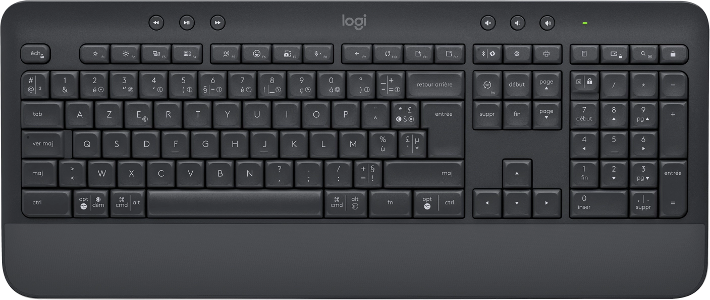 Logitech 920-010914 Signature K650 keyboard Bluetooth Graphite Français (Azerty), 5099206105515