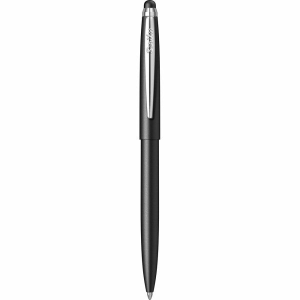 Office WM081744 Pix cu mecanism Scrikss Stylus Matt Black, negru touch vf M scriere albastra, 8690187381744