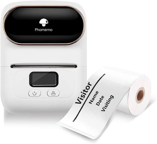 Aimo AIM110WT Aimo M110 Thermal label printer, Bluetooth labeling machine with