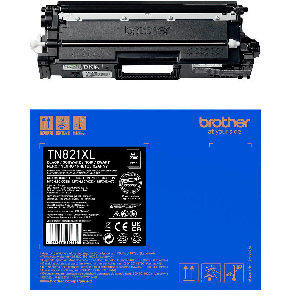 Brother TN821XLBK TN-821XLBK Cartus toner negru HC pentru Brother HL-L9430CDN, HL-L9470, MFC-L9630