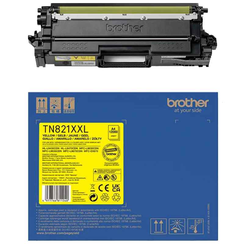 Brother TN821XLY TN-821XLY Cartus toner yellow HC pentru Brother HL-L9430CDN, HL-L9470, MFC-L9630