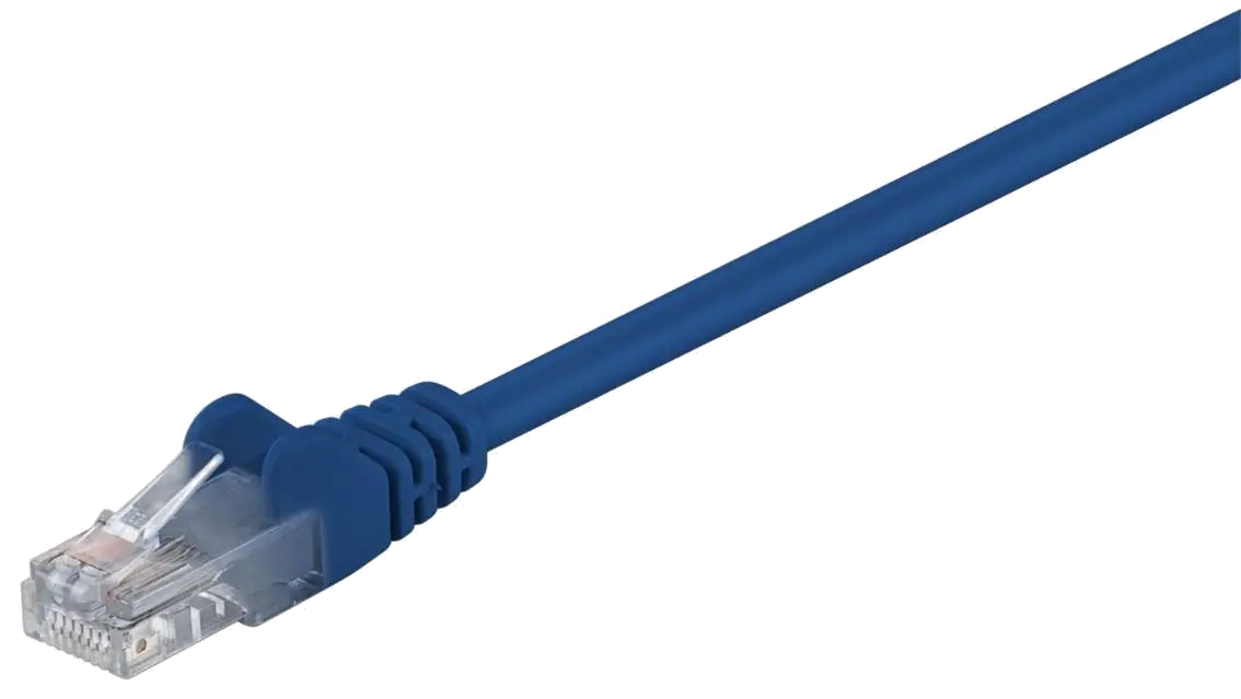 MicroConnect B-UTP50025B U/UTP CAT5e 0.25M Blue PVC, Unshielded Network Cable, 5711783230588