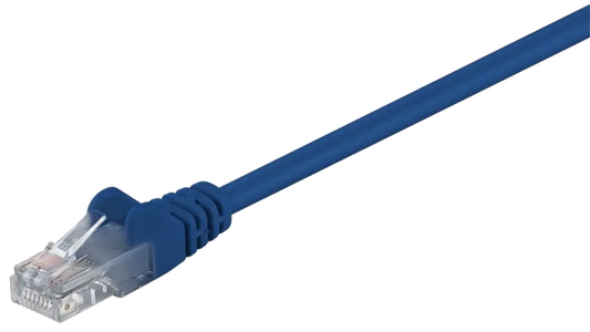 MicroConnect B-UTP50025B U/UTP CAT5e 0.25M Blue PVC, Unshielded Network Cable, 5711783230588