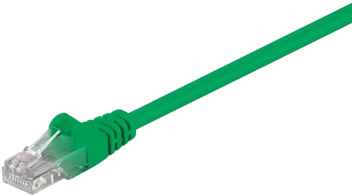 MicroConnect B-UTP50025G U/UTP CAT5e 0.25M Green PVC, Unshielded Network Cable, 5711783230618