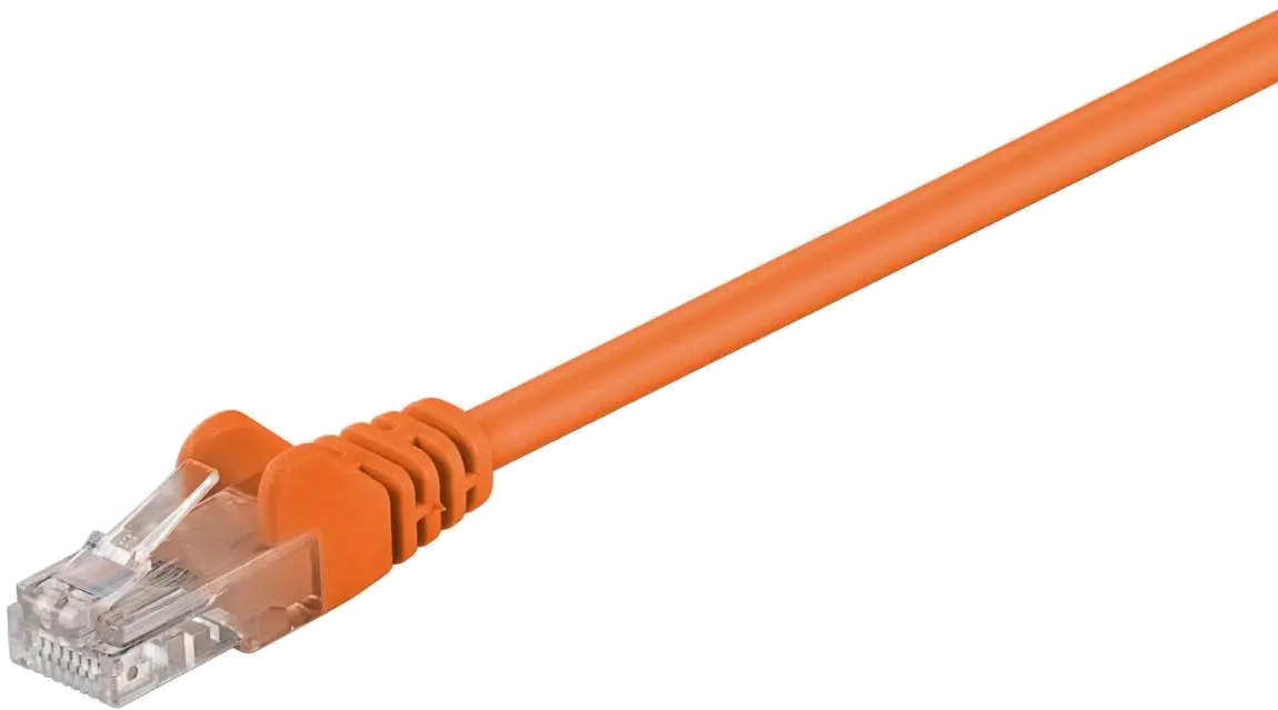 MicroConnect B-UTP50025O U/UTP CAT5e 0.25M Orange PVC, Unshielded Network Cable, 5711783230632