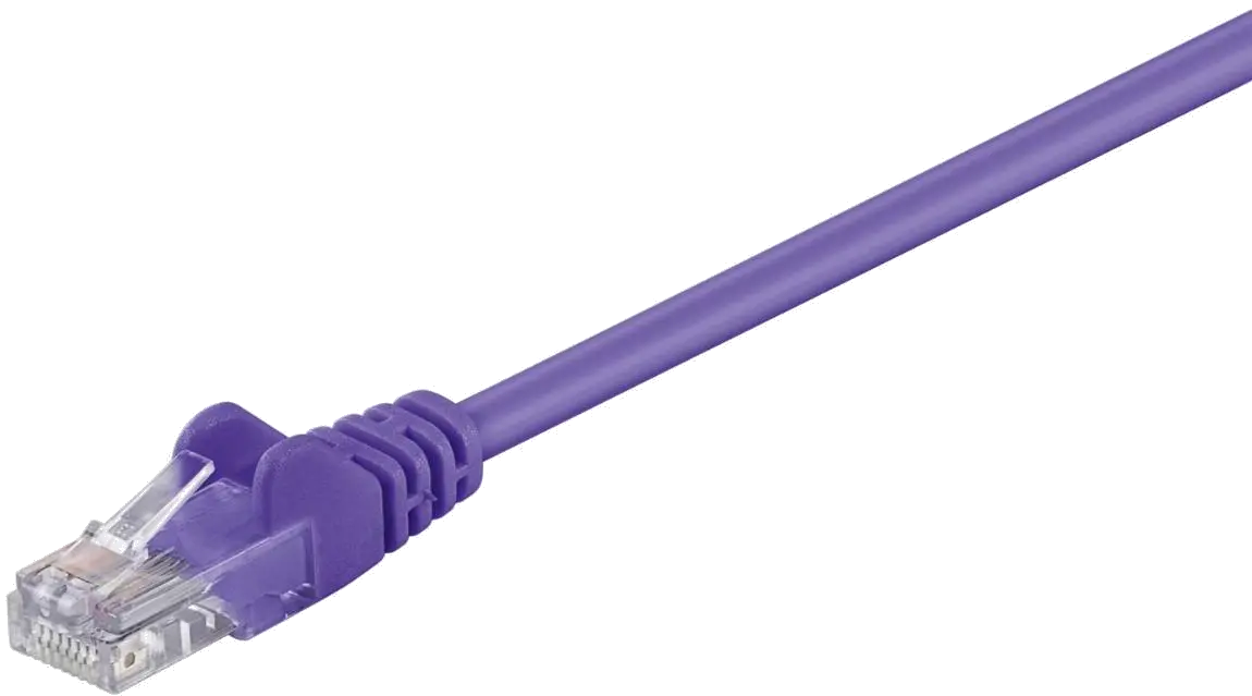 MicroConnect B-UTP50025P U/UTP CAT5e 0.25M Purple PVC, Unshielded Network Cable, 5711783230427