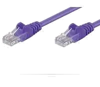 MicroConnect B-UTP5005P U/UTP CAT5e 0.5M Purple PVC, Unshielded Network Cable, 5712505232828