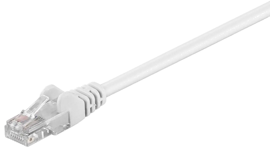 MicroConnect B-UTP5005W U/UTP CAT5e 0.5M White PVC, Unshielded Network Cable, 5711045837081