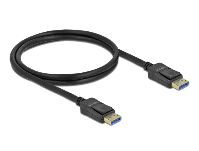 Delock 80262 DisplayPort Cable 10K 60 Hz 54 Gbps 2 m, 4043619802623