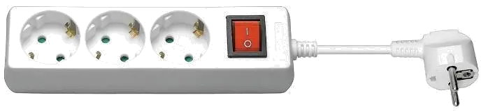 MicroConnect GRU0035WS Prelungitor 3 prize Schuko lungime cablu 5m cu intrerupator ON/OFF, alb, 7340004689065