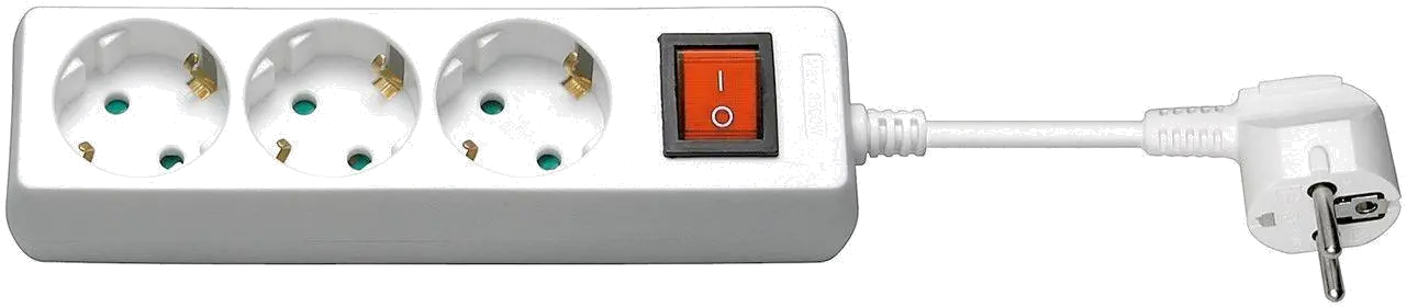 MicroConnect GRU003W-SWITCH Prelungitor 3 prize Schuko lungime cablu 1.5m cu intrerupator ON/OFF, alb, 5704174006220