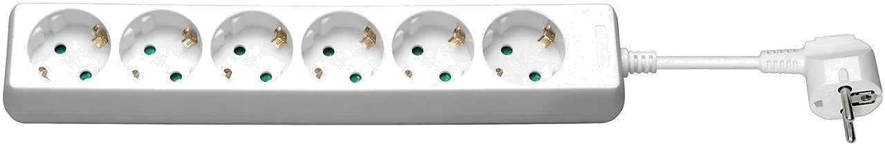 MicroConnect GRU00615W Prelungitor 6 prize Schuko lungime cablu 1.5m alb, 5706998555410