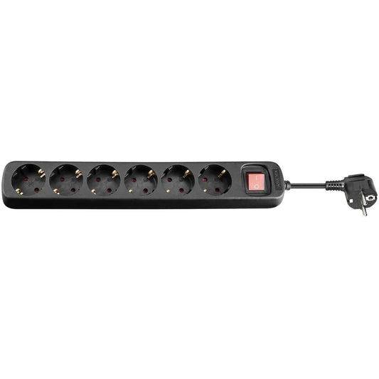 MicroConnect GRU006B MicroConnect Prelungitor 6 prize Schuko 1.8m cu intrerupator negru 5711045108723