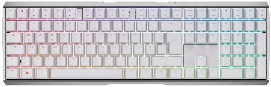 Cherry G80-3872LYADE-0 MX 3.0S Wireless Keyboard, Cherry MX RED switches, German Layout, White, 4025112108044