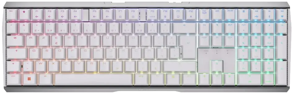 Cherry G80-3872LYAFR-0 MX 3.0S Wireless Keyboard, Cherry MX RED switches, French Layout, White, 4025112108068