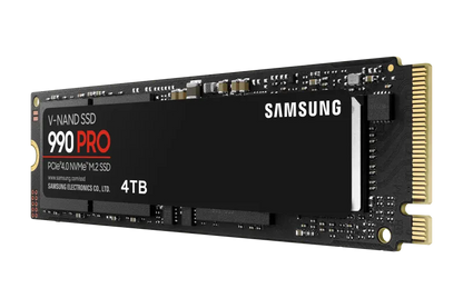 Samsung MZ-V9P4T0BW 990 PRO SSD 4TB, NVMe M.2 2280 PCI-E, R/W speed:7450/6900 MB/s, fara Heatsink, 8806094947205