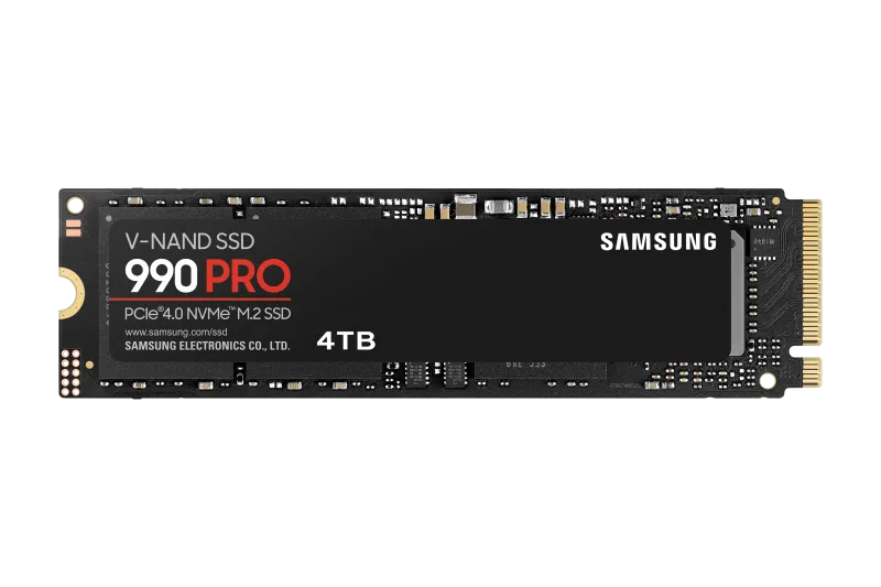 Samsung MZ-V9P4T0BW 990 PRO SSD 4TB, NVMe M.2 2280 PCI-E, R/W speed:7450/6900 MB/s, fara Heatsink, 8806094947205