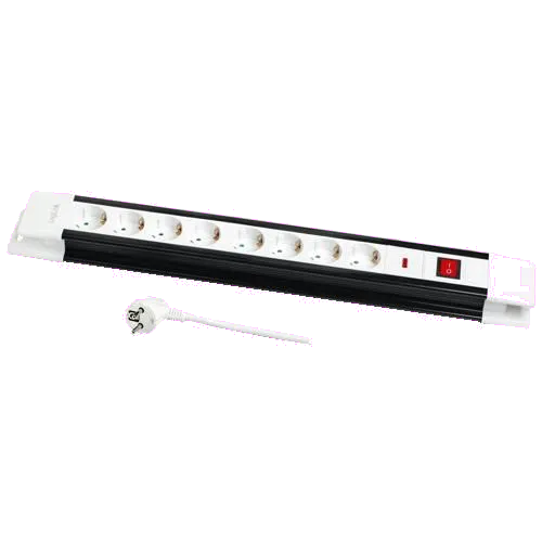 LogiLink LPS207 PRELUNGITOR , Schuko x 8, conectare prin Schuko (T), cablu 3 m, 16 A, protectie, 4014619683154