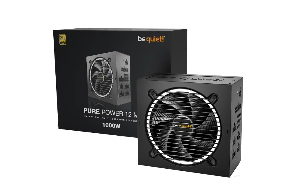 BE QUIET! BN345 Pure Power 12M 1000W Gold PSU, 4260052189504