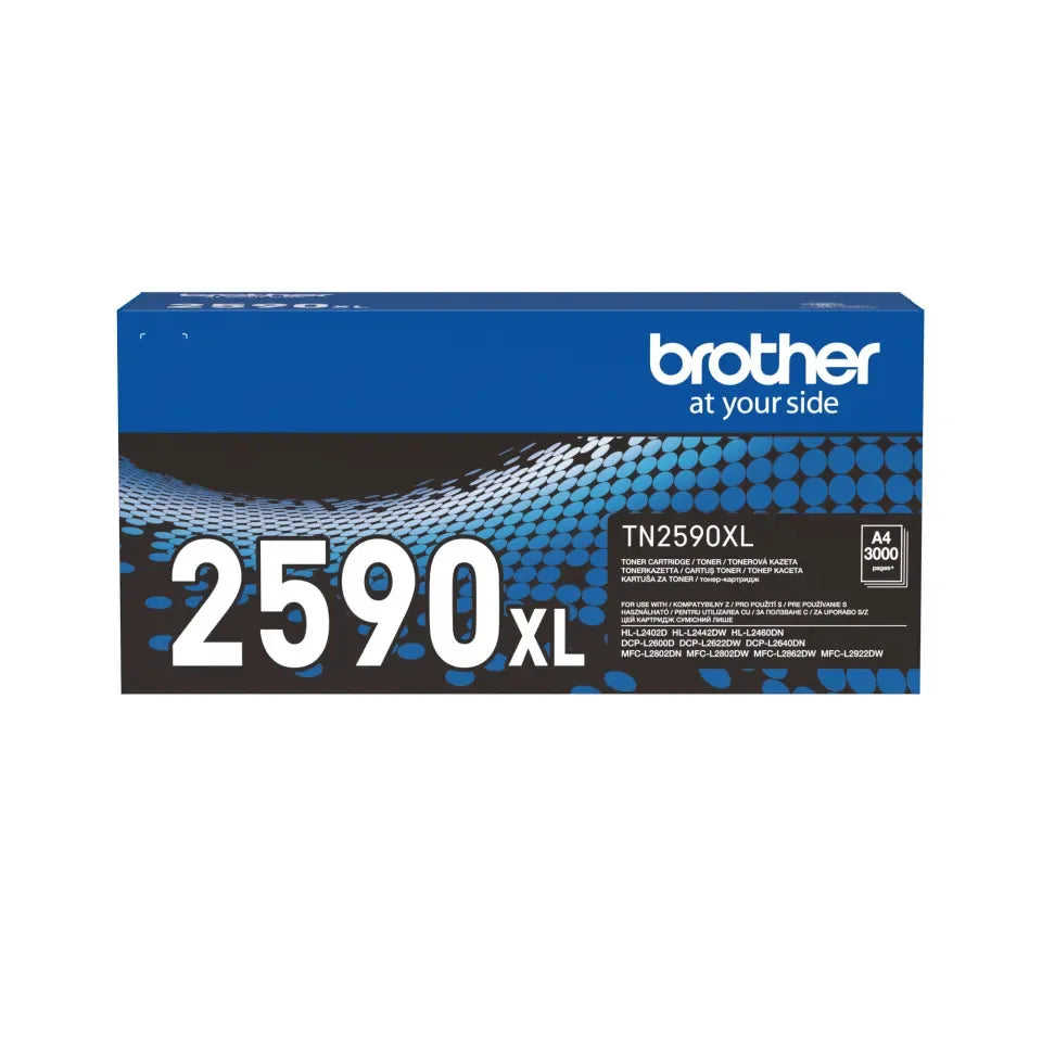 Brother TN2590XL Brother TN-2590XL Toner negru original pt L-L2402D, HL-L2442DW, HL-L2442DW, 3000 pagini 4977766830355
