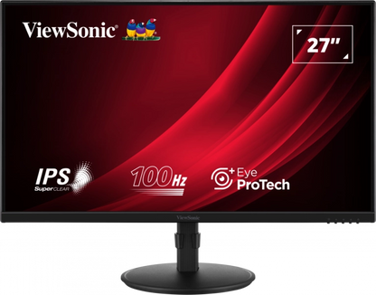 ViewSonic VG2708A monitor 27inch FullHD Ergonomic SuperClear IPS 100Hz, 766907024142