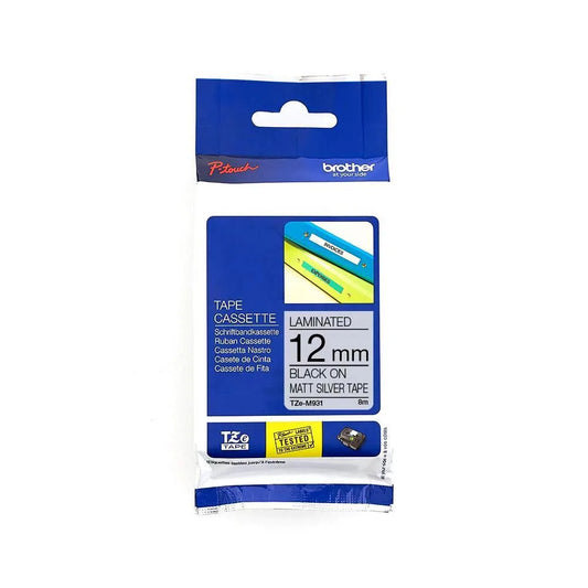 Brother TZEM931 Brother Banda laminata TZe-M931 12mm 8m negru pe argintiu mat 4977766691802