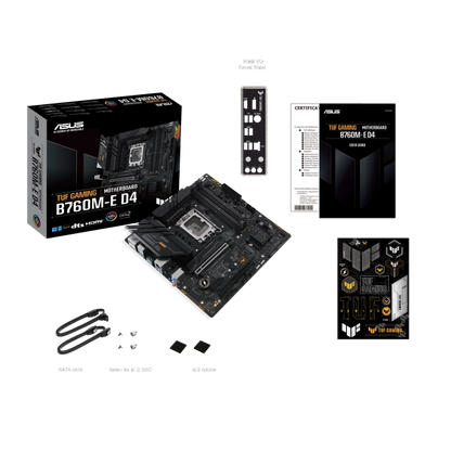 Asus TUF GAMING B760M-E D4 TUF GAMING B760M-E D4 Placa de baza socket LGA1700, 4711387131404