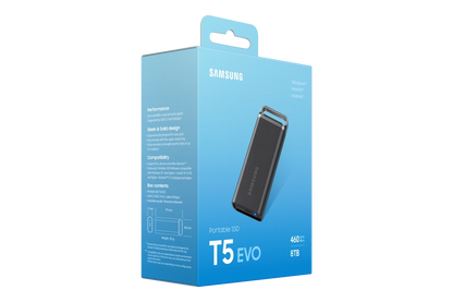 Samsung MU-PH8T0S/EU MU-PH8T0S/EU SSD extern T5 8TB USB 3.2 Gen 2, 8806094905427