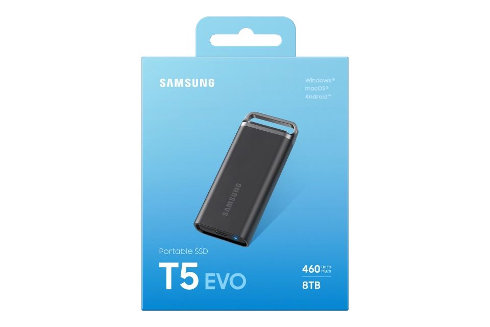 Samsung MU-PH8T0S/EU MU-PH8T0S/EU SSD extern T5 8TB USB 3.2 Gen 2, 8806094905427