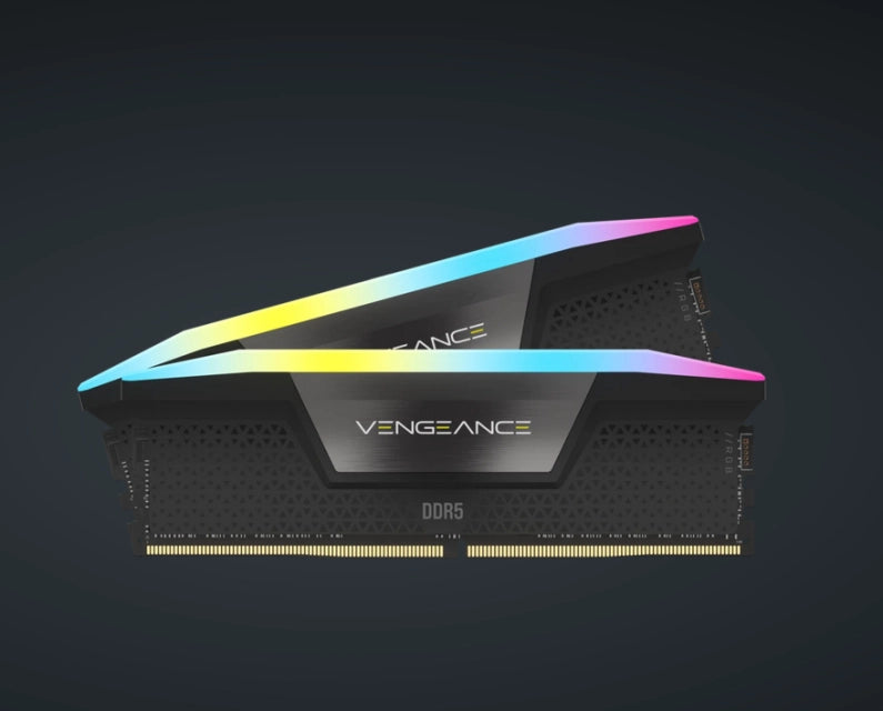 Corsair CMH64GX5M2B5200C40 Memorie RAM Vengeance RGB 64GB (2x32) DDR5 5200MHz CL40 Dual Channel Kit, 1.25V, 840006693260