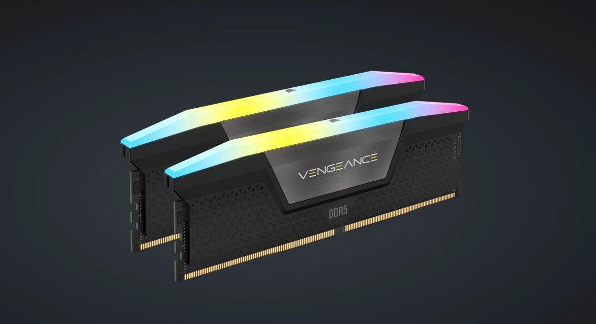 Corsair CMH64GX5M2B5200C40 Memorie RAM Vengeance RGB 64GB (2x32) DDR5 5200MHz CL40 Dual Channel Kit, 1.25V, 840006693260