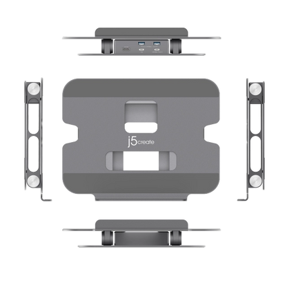 j5create JTS327-N MULTI-ANGLE 4K DOCKING STAND/, 4712795086430