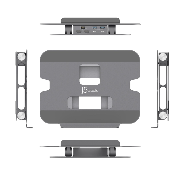 j5create JTS427-N MULTI-ANGLE DUAL 4K DOCKING/STAND, 4712795086447