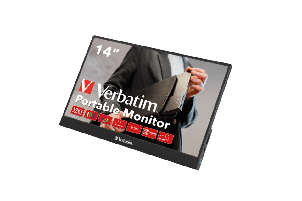 Verbatim 49590 PM-14 Portable Monitor 14" Full HD 1080p , 23942495901