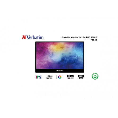 Verbatim 49590 PM-14 Portable Monitor 14" Full HD 1080p , 23942495901