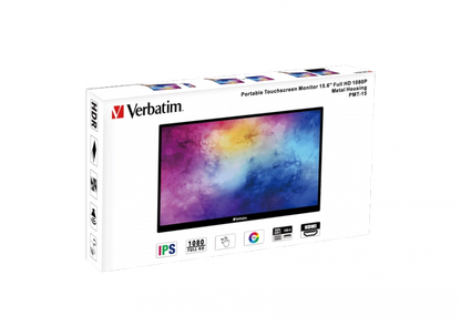 Verbatim 49592 PMT-15 Portable Touchscreen Monitor 15.6" Full HD 1080p, 23942495925