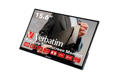 Verbatim 49592 PMT-15 Portable Touchscreen Monitor 15.6" Full HD 1080p, 23942495925