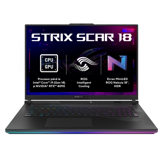 Asus G834JZR-N6075 ROG Strix SCAR 18 laptop gaming 18inch 2.5K i9-14900HX 64GB 1TB RTX4080 12GB