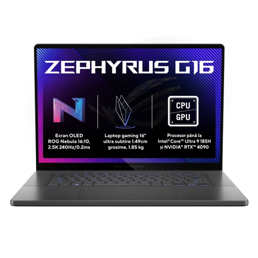 Asus GU605MI-QR131 ROG Zephyrus G16 laptop gaming 16inch QHD+ Ultra 7-155H 32GB 1TB RTX4070, 4711387446812