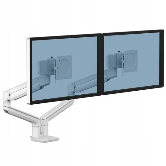 Fellowes 8614701 Fellowes Tallo Dual Monitor Arm White - brat dublu pentru monitor pana la 40inch si 9Kg