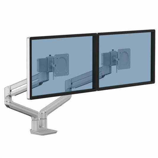 Fellowes 8613101 Fellowes Tallo Dual Monitor Arm Silver - brat dublu pentru monitor pana la 40inch si 9Kg