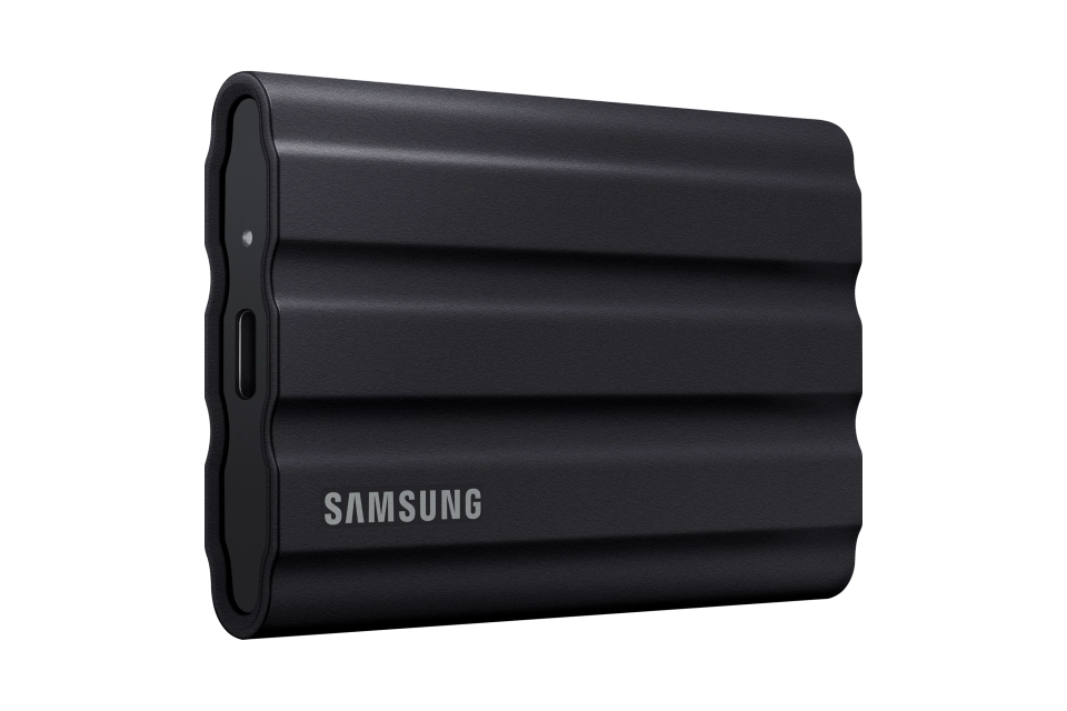 Samsung MU-PE2T0S/EU T7 Shield SSD extern 2TB, USB-C 3.2 Gen 2, Black, 8806092968431