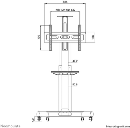 Neomounts NM-M1700BLACK Neomounts Stand podea mobil/fix pentru display-uri cu diagonale 32''-75'' 8717371447083