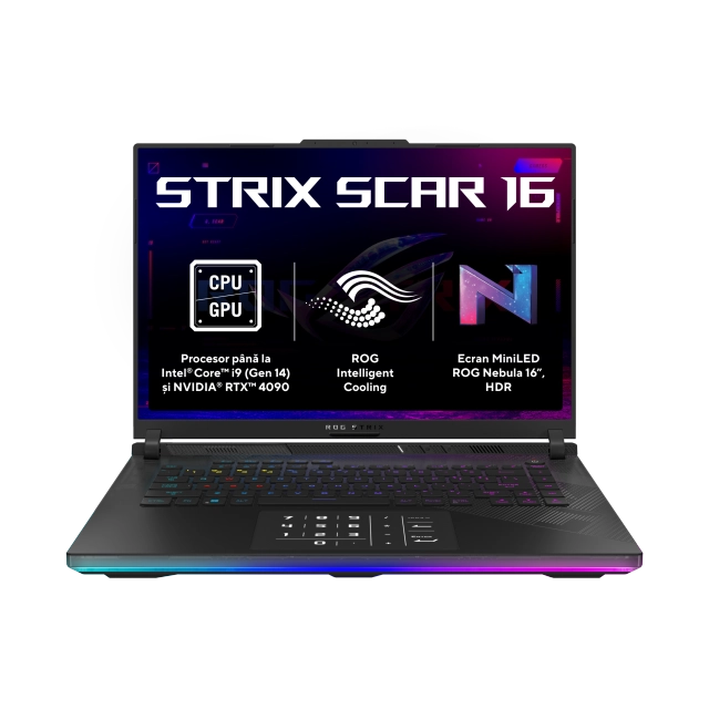 Asus G634JZR-RA082 ROG Strix SCAR 16 laptop 16inch QHD+ I9-14900HX 64GB 2TB RTX4080, 4711387437179