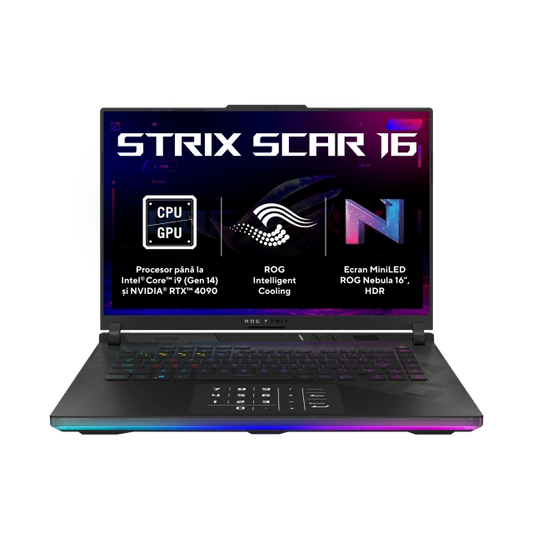 Asus G634JZR-RA082 ROG Strix SCAR 16 laptop 16inch QHD+ I9-14900HX 64GB 2TB RTX4080, 4711387437179