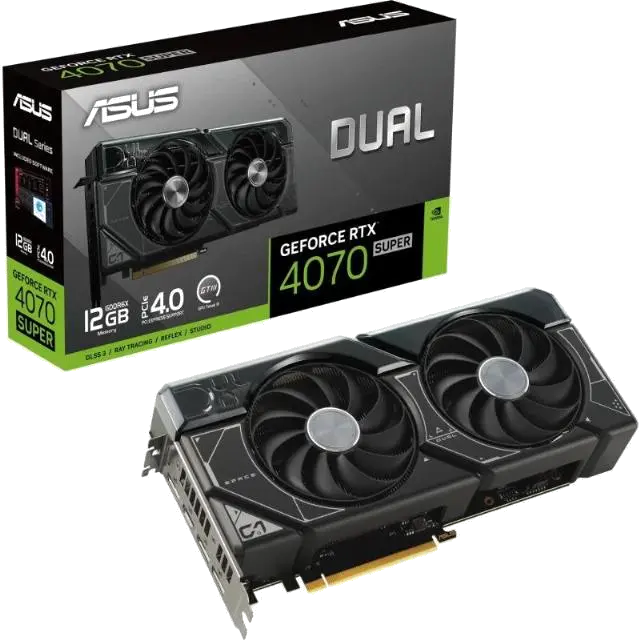 Asus DUAL-RTX4070S-12G VGA AS DUAL RTX 4070 SUPER 12GB, 4711387442975