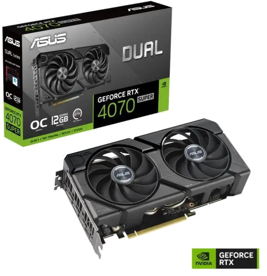 Asus DUAL-RTX4070S-12G-EVO VGA AS DUAL RTX 4070 SUPER EVO 12GB, 4711387476017