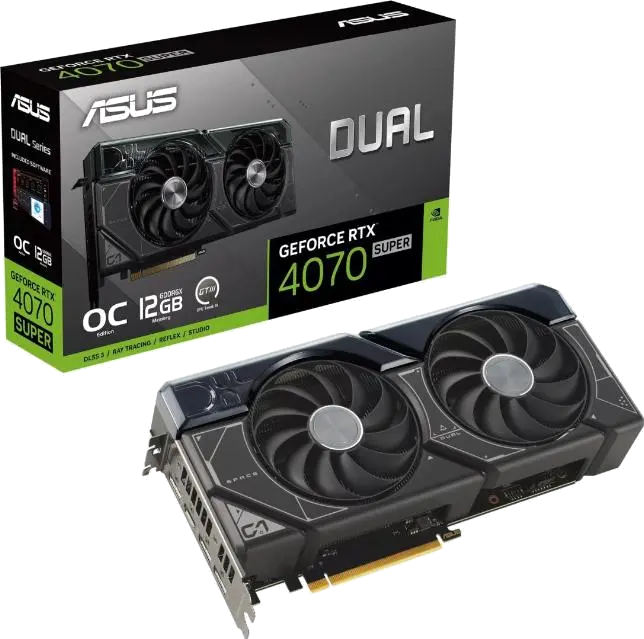 Asus DUAL-RTX4070S-O12G VGA AS DUAL RTX 4070 SUPER 12GB, 4711387438947